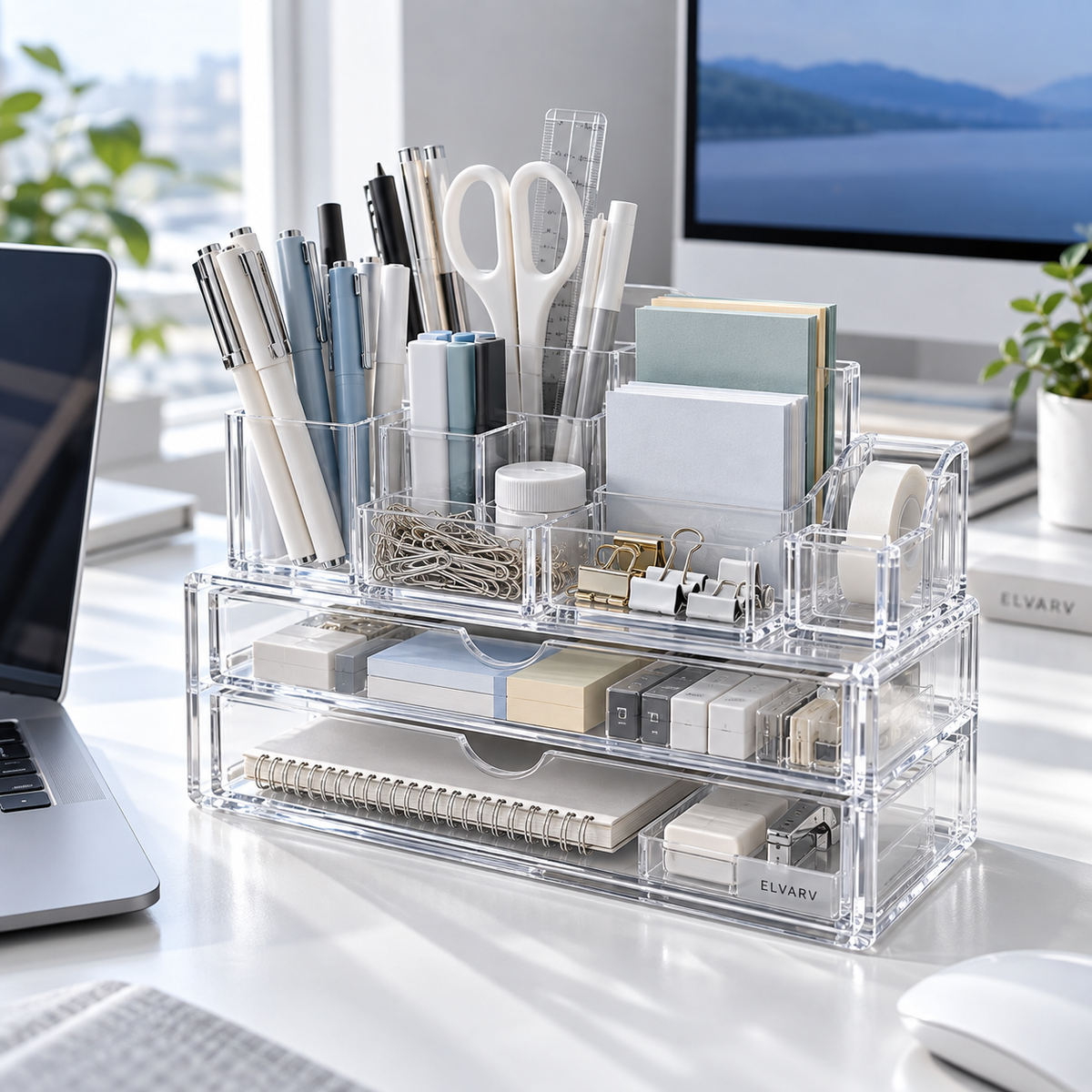 Elvarv™ ClearDesk Modular Organizer